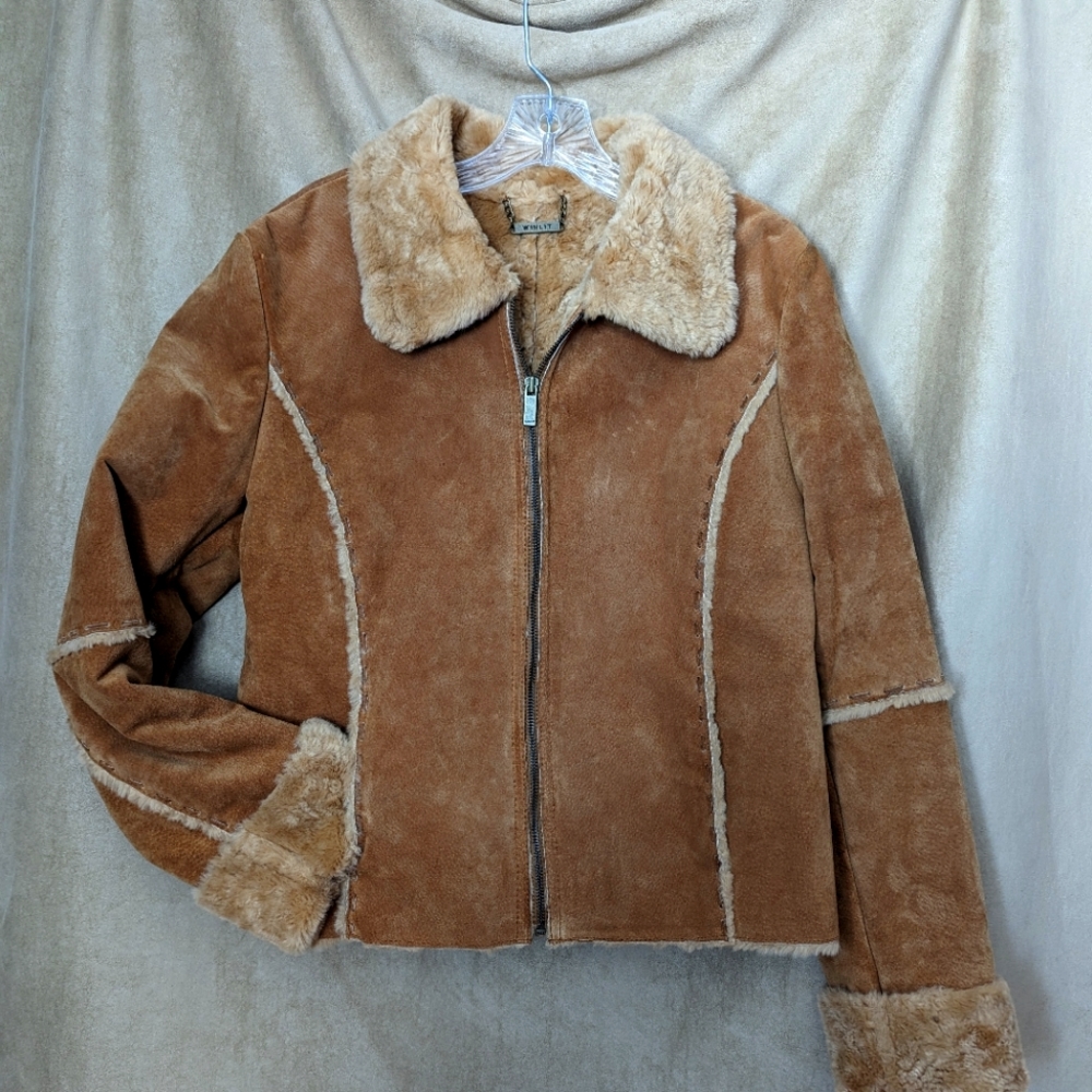 Beth Dutton style Suede & Fur jacket Sz M